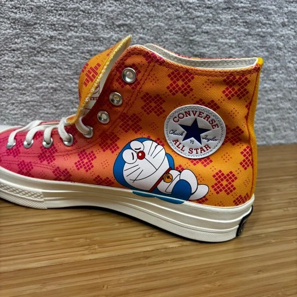 Converse Chuck 70 Hi Doraemon Habanero Gold A15790C Men's 10.5 Limited Edition - Picture 5 of 7